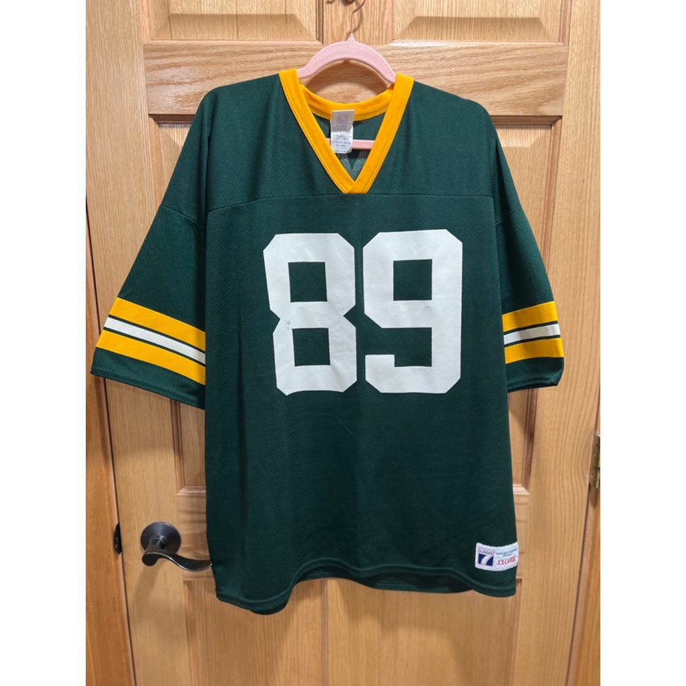 Vintage Men's Logo 7 Green Bay Packers Mark Chmura 80Jersey - Green - XX-Large